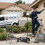 Garage door spring repair technician Charlotte NC