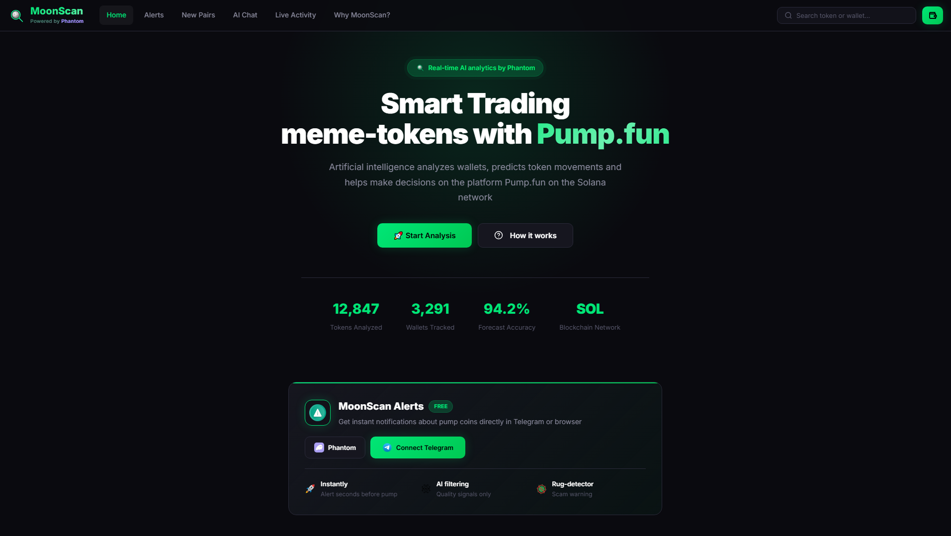 Screenshot of moonscan.live