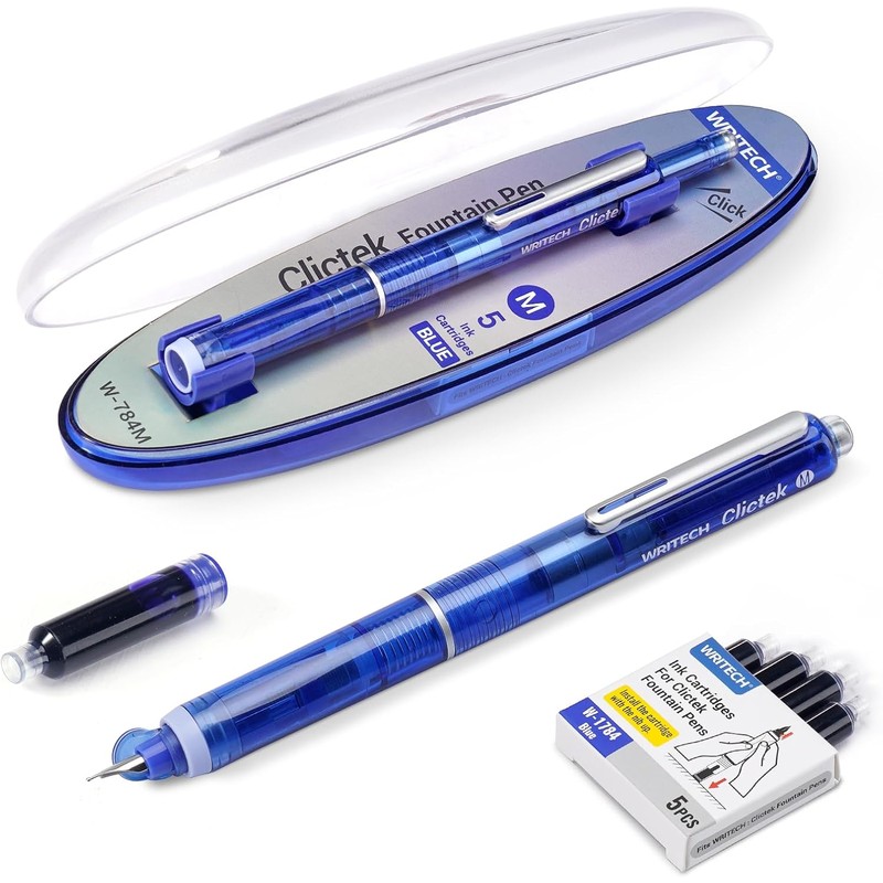 WRITECH Clictek Retractable Fountain Pen Gift Set
