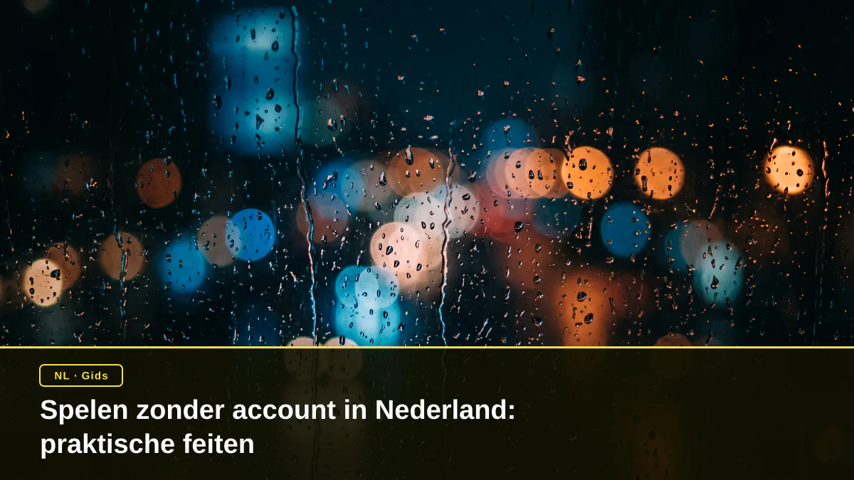 Spelen zonder account in Nederland: praktische feiten