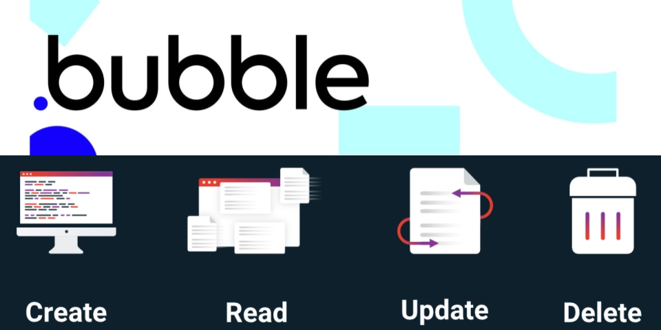 Bubble.io pour creer une application web illustration