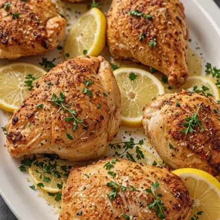 Lemon Parmesan Roast Chicken Recipe
