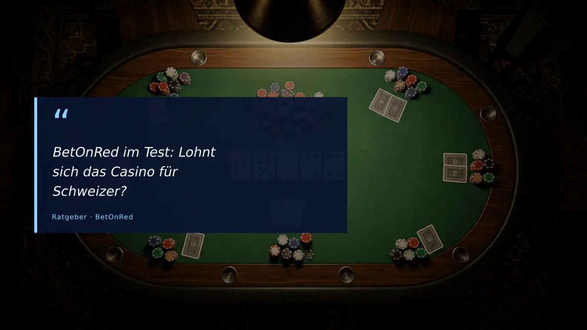 BetOnRed im Test: Lohnt sich das Casino für Schweizer?