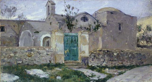 Капри Вход в монастырь 1908