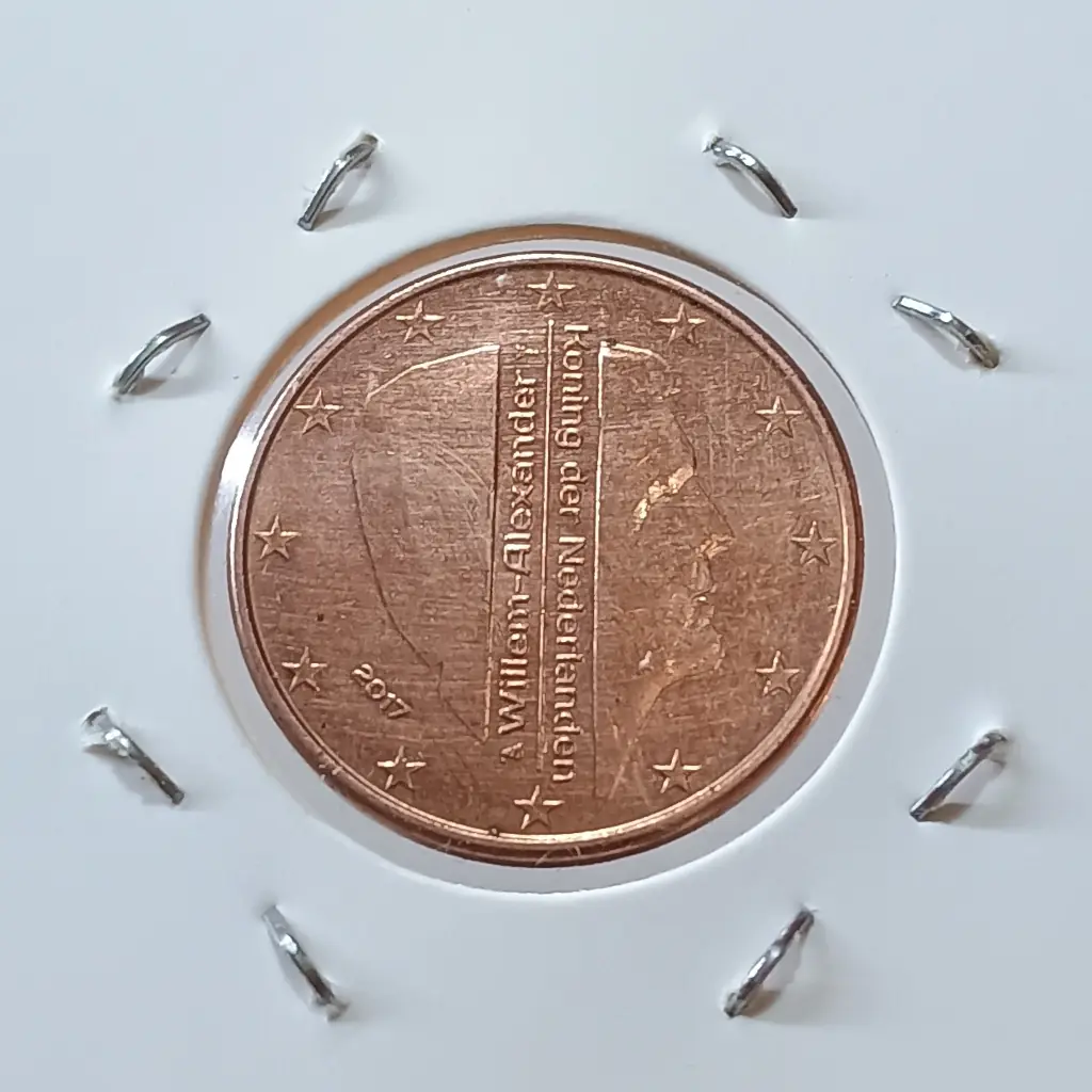 Lote com 4 Moedas Estrangeiras 2 quarter Dollar e 2 Centavos de Euro - Foto 7