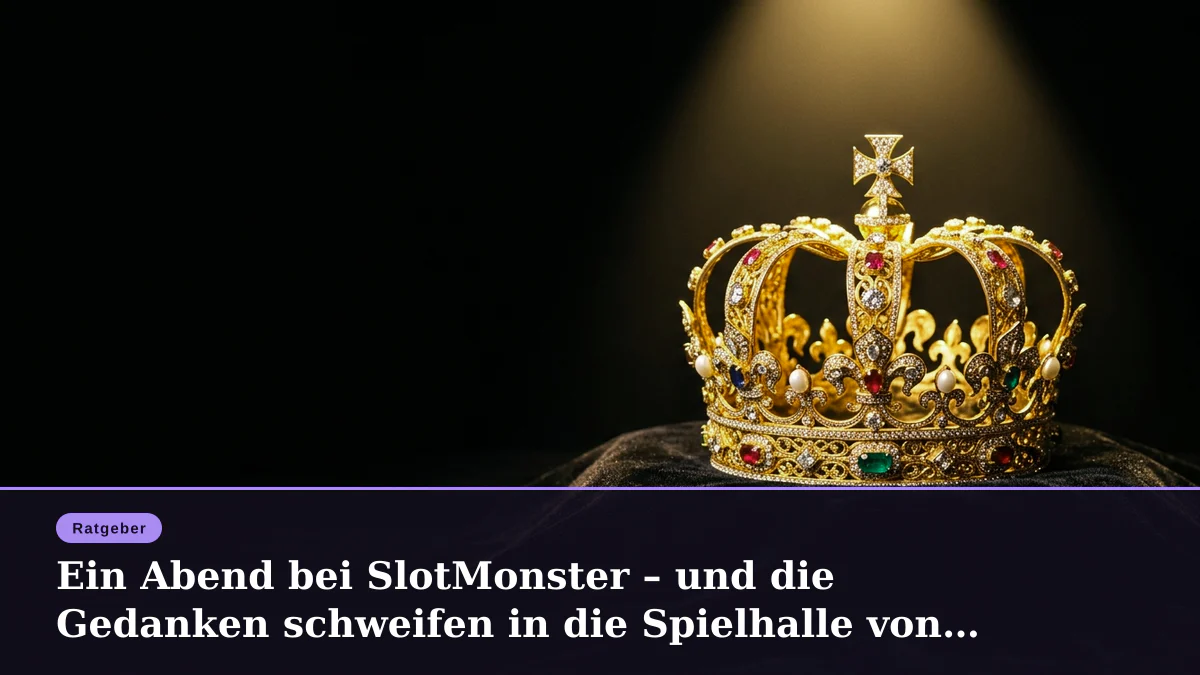 Ein Abend bei SlotMonster – und die Gedanken schweifen in die Spielhalle von damals