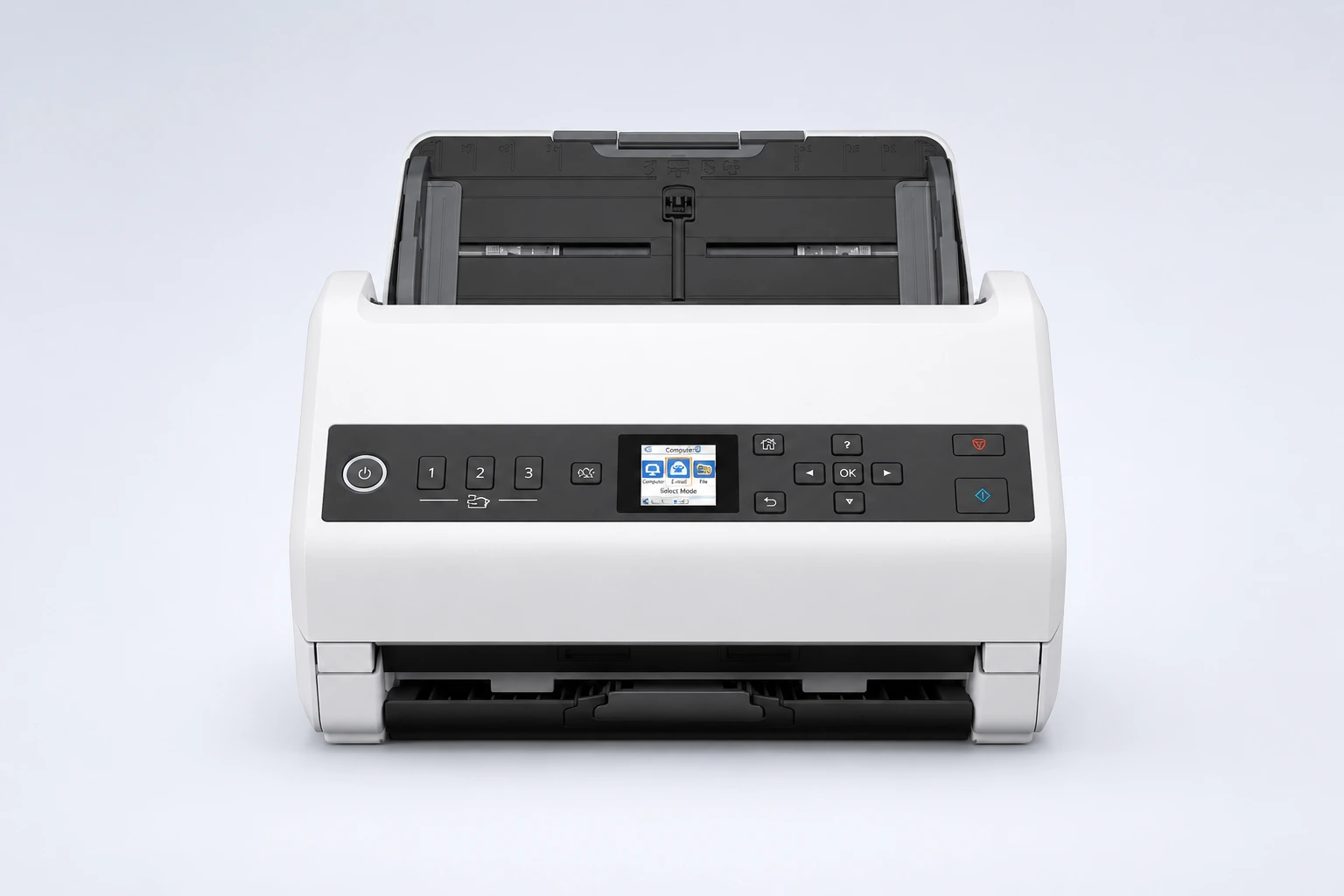 Epson WorkForce DS-730N A4 Duplex Auto Feed Document Scanner — front view