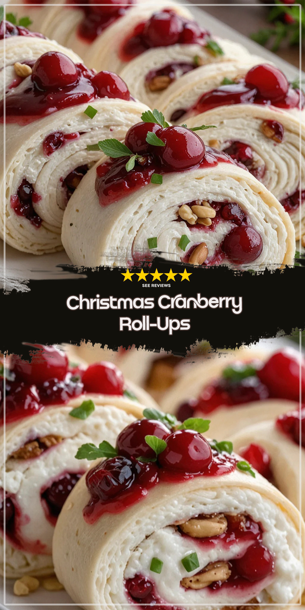 Christmas Cranberry Roll-Ups