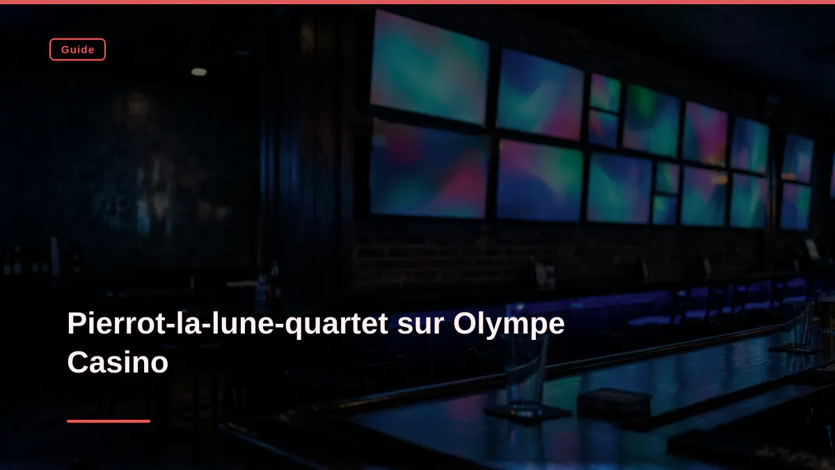 Pierrot-la-lune-quartet sur Olympe Casino
