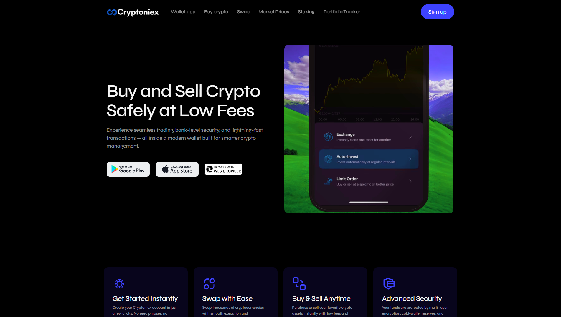 Stored capture of cryptoniex.io