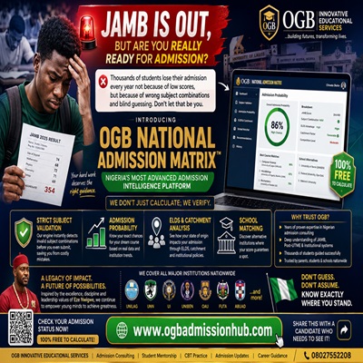 Stop Guessing Your Admission Chances: Introducing the OGB National Admission Matrix