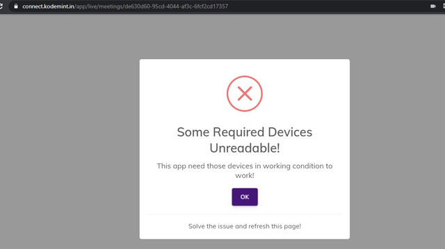 Error-Device-Connect
