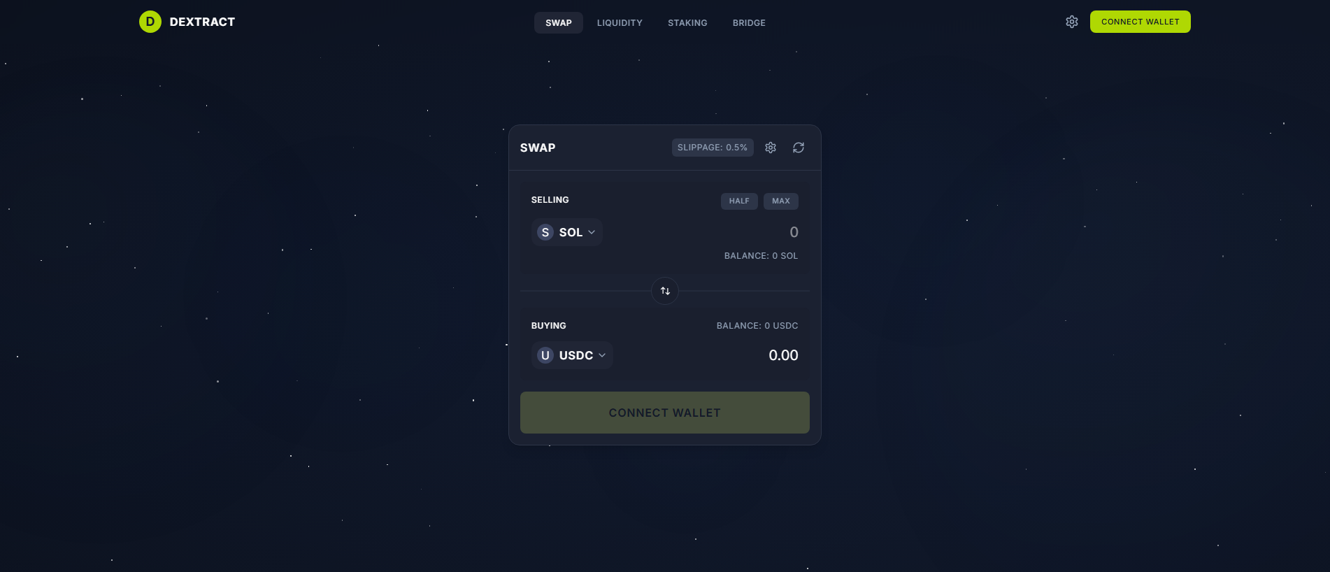 Screenshot of dextract-web.pages.dev