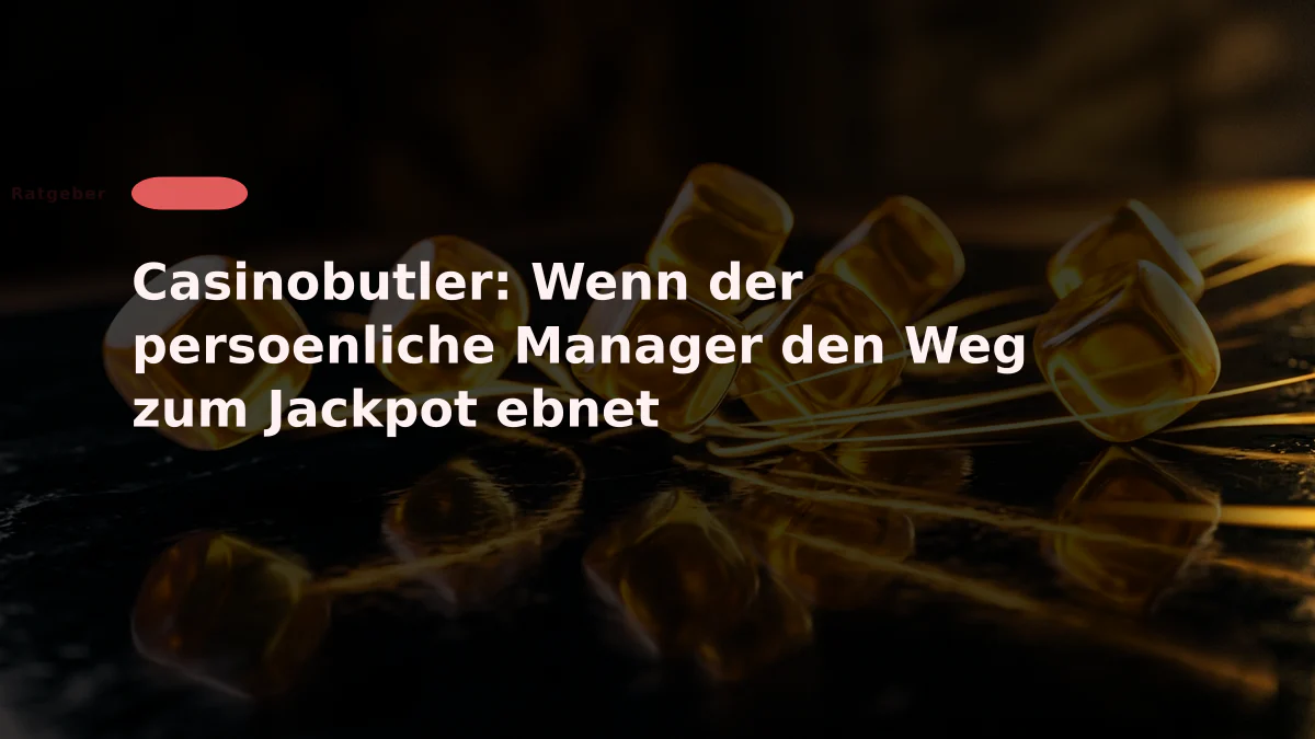 Casinobutler: Wenn der persoenliche Manager den Weg zum Jackpot ebnet