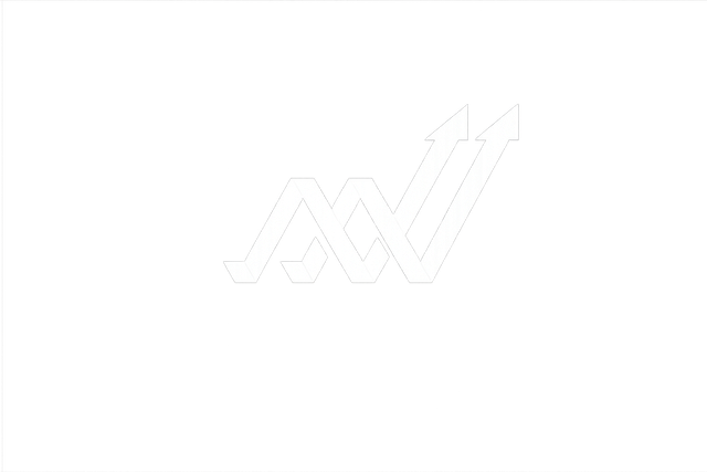 Stylized growth logo in white