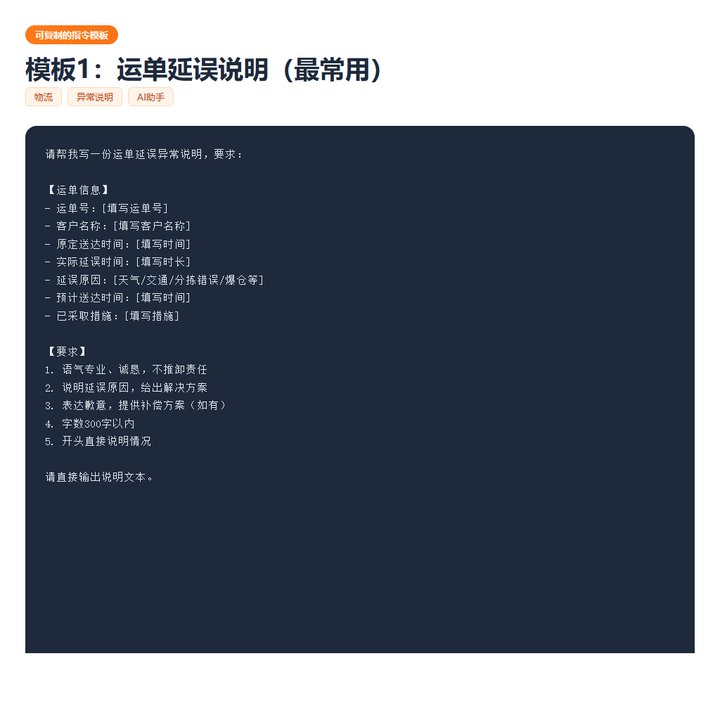 指令模板
