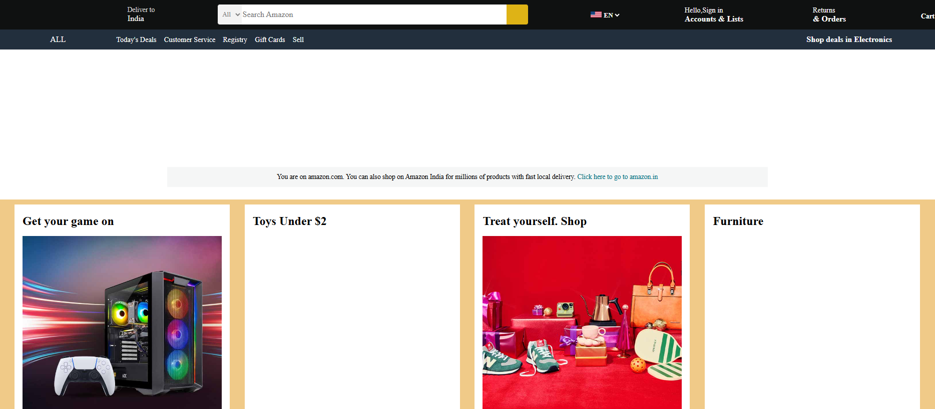 Stored capture of amazonbydhruv.vercel.app