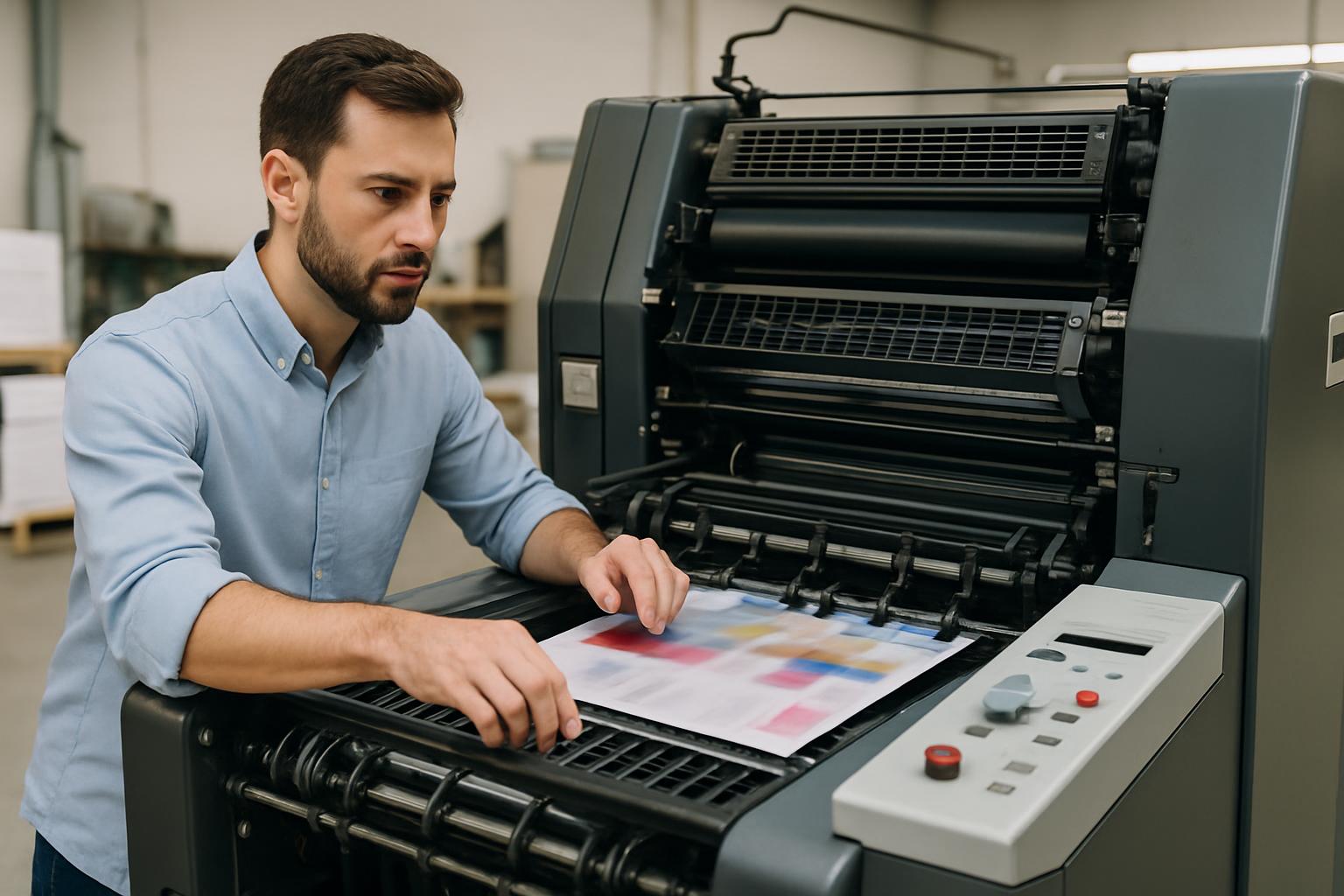 printing press machinery operation