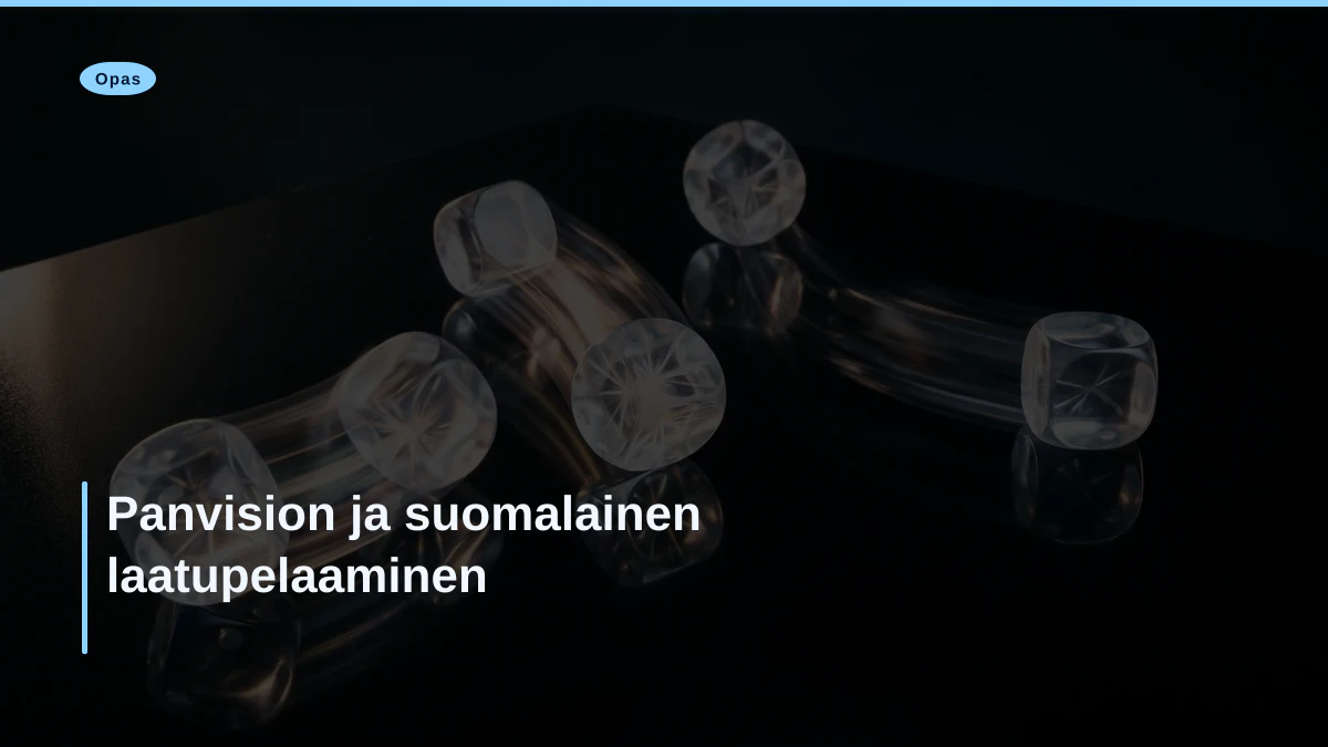 Panvision ja suomalainen laatupelaaminen