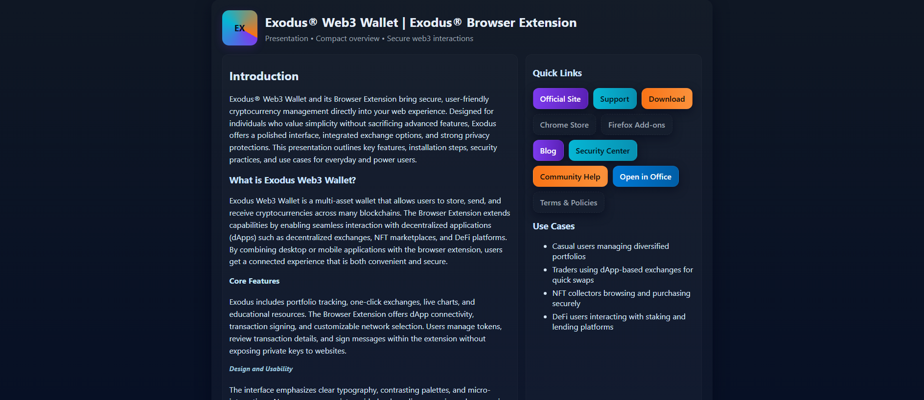 Stored capture of exeodusweb3-us.pages.dev