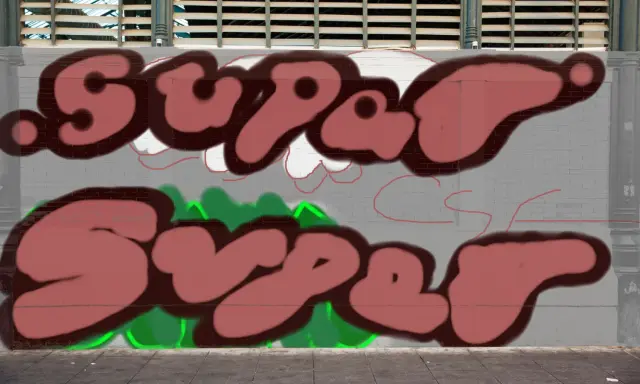 Graffiti artwork by super