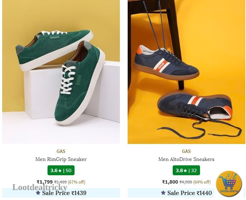 Gas Sneakers 1300 – Just ₹1300 | Loot Lo