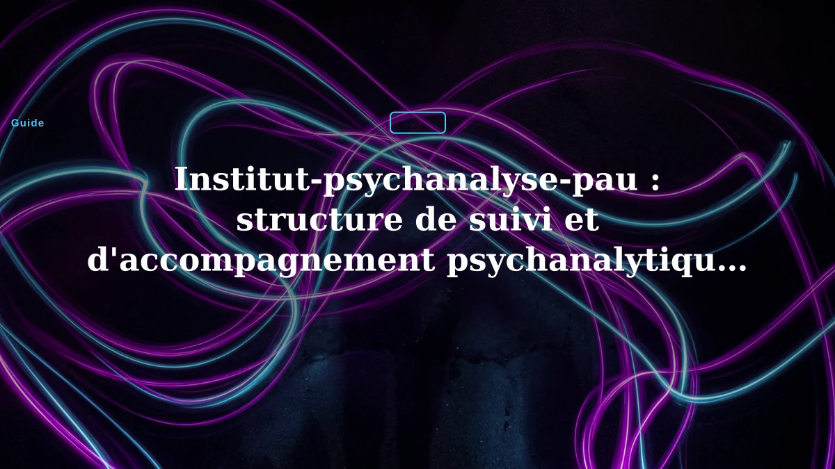 Institut-psychanalyse-pau : structure de suivi et d'accompagnement psychanalytique pour joueurs
