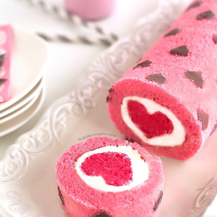 How to Make a Pink Velvet Cake Roll with Cream Cheese Filling