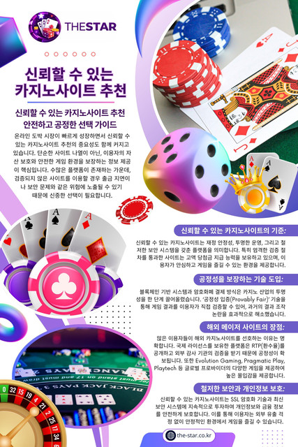 그래서 최근에는 검증된 카지노사이트와 같은 키워드가 더욱 중요하게 여겨지고 있으며, 동시에 신뢰할 수 있는 카지노사이트 추천에 대한 관심도 꾸준히 높아지고 있다.

연락처: The Star

주소 :

서울특별시 강남구 테헤란로 152

강남파이낸스센터 20층

대한민국 06236

블로그 읽기:
https://thestarkr.wixsite.com/thestar/post/카지노사이트-추천
https://medium.com/@thestarkr/신뢰할-수-있는-카지노사이트-추천-c5f3475fe05a
https://thestarkr.mystrikingly.com/blog/recommended-trusted-casino-sites

더 많은 링크:
https://magic.ly/thestarkr
https://gravatar.com/thestarkr
https://www.notebook.ai/@thestar