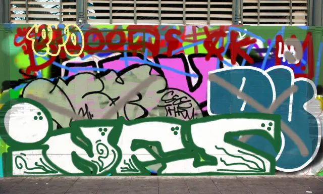 Graffiti artwork by infu