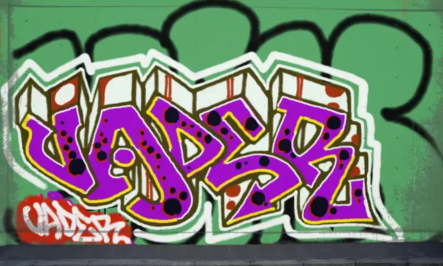 Graffiti artwork by Tkiz