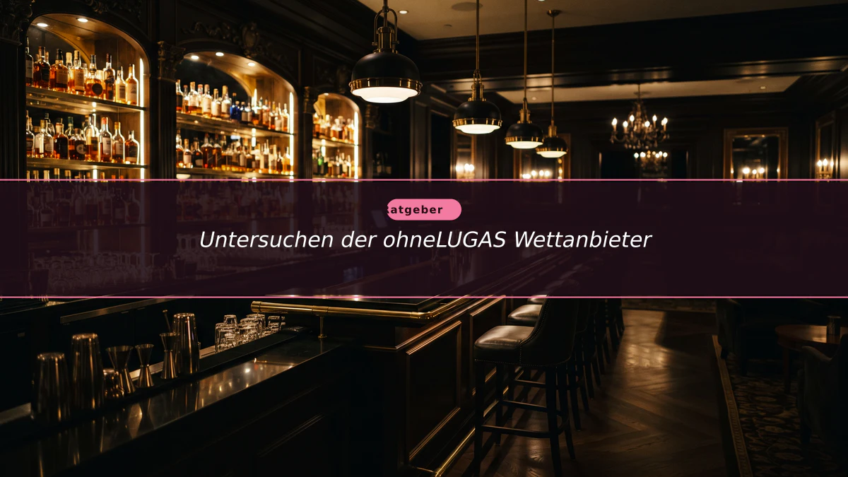 Untersuchen der ohneLUGAS Wettanbieter
