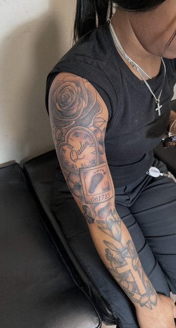 Tattoo artwork by Rebecca and Sheena
