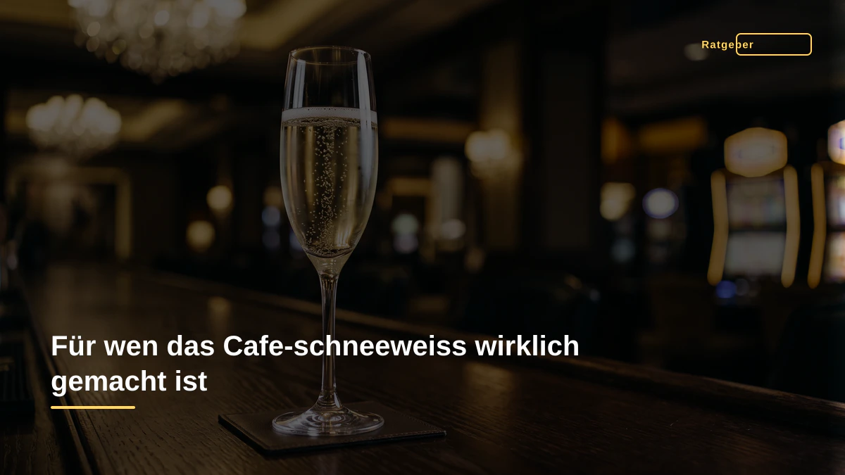 Für wen das Cafe-schneeweiss wirklich gemacht ist
