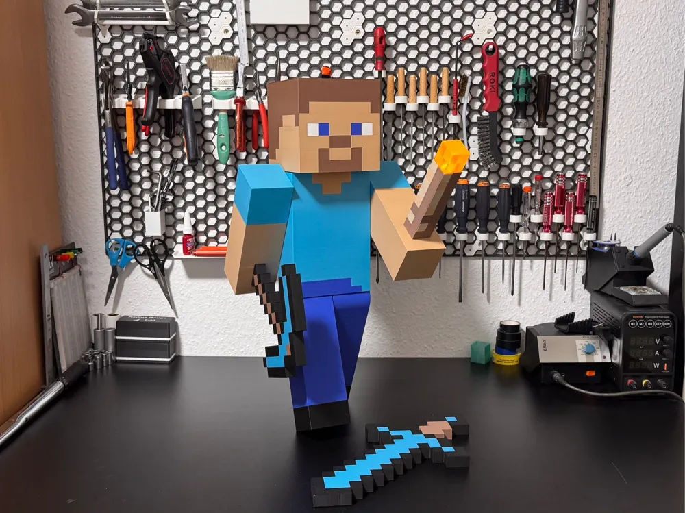 Steve gigante de Minecraft