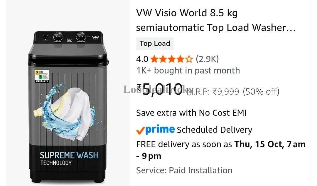 8 5kg Washing – Just ₹8 | Best Deal