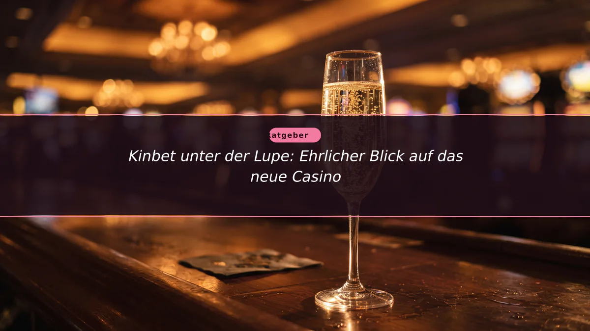 Kinbet unter der Lupe: Ehrlicher Blick auf das neue Casino