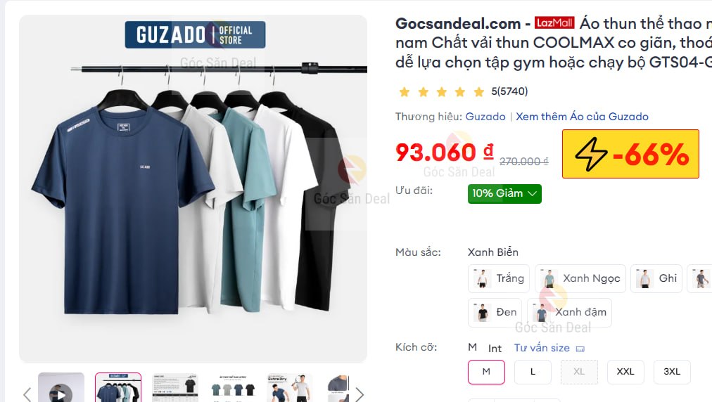 Áo thun thể thao nam Guzado, áo thun cho nam Chất vải thun COOLMAX co giãn, thoáng mát vượt trội, nhiều màu dễ lựa chọn tập gym hoặc chạy bộ GTS04-GATS25S004
