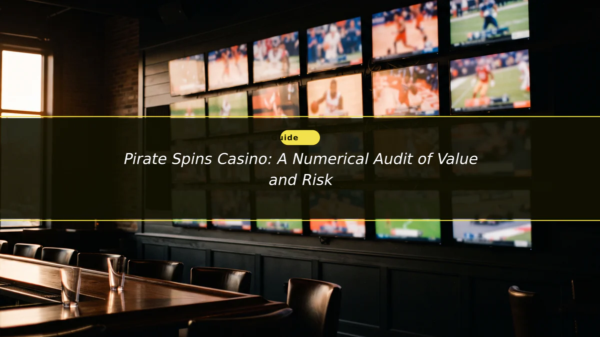 Pirate Spins Casino: A Numerical Audit of Value and Risk