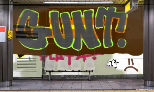 Graffiti artwork by Tkiz