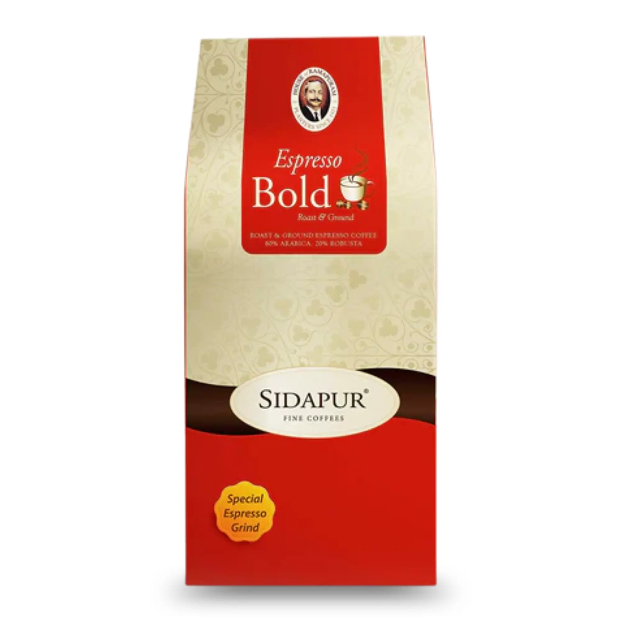 Sidapur Espresso Bold Ground Premium Roast Coffee Medium Dark Roast - 200g