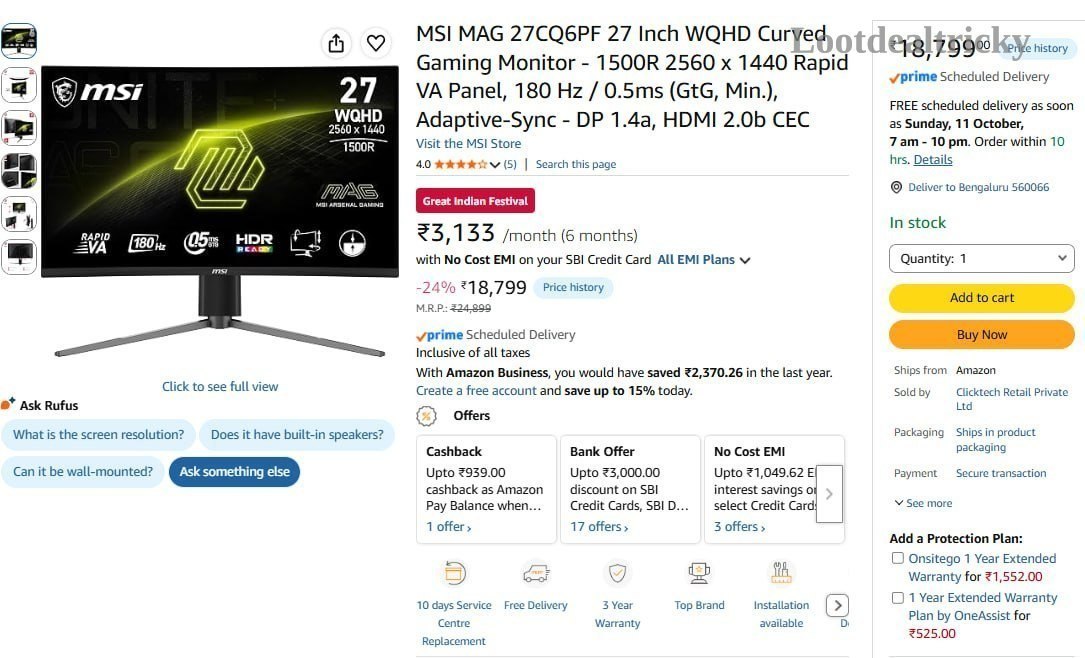 Msi 27cq6pf 27 – Just ₹17299 | Loot Ka Maal Msi 27cq6pf 27 – Just ₹17299 | Loot Ka Maal