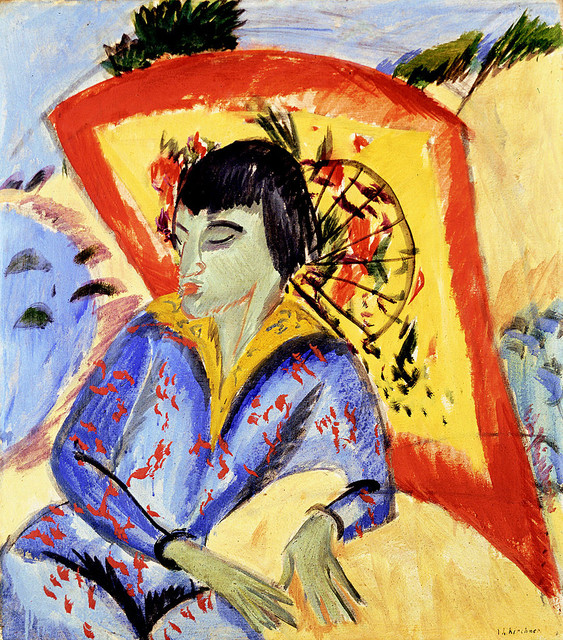 Эрна под японской ширмой 1913.jpg