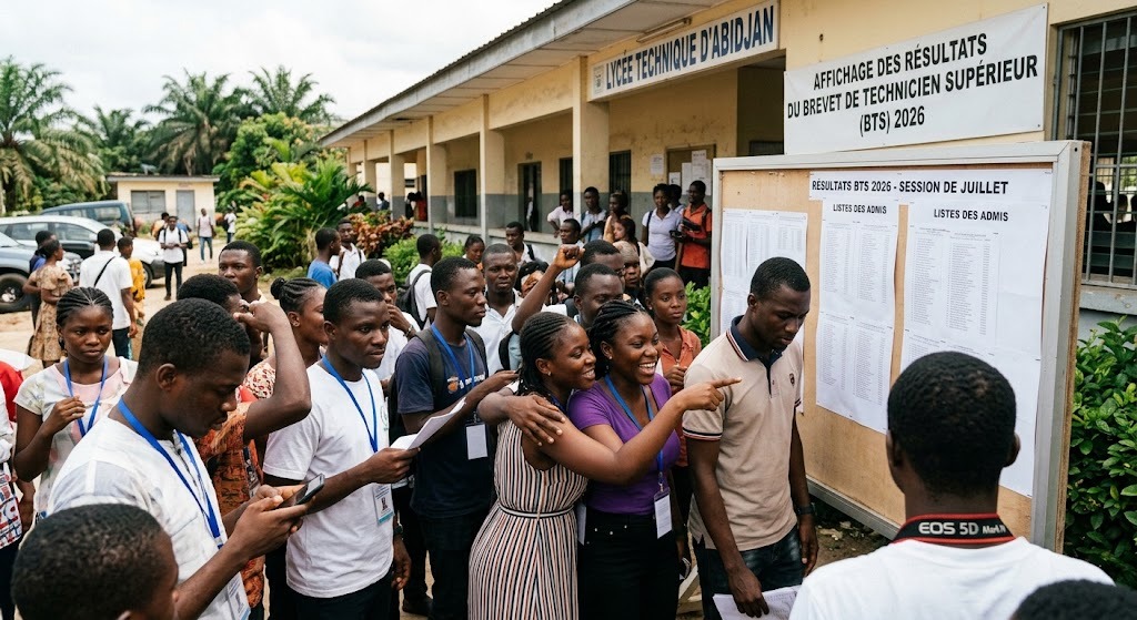 Illustration - BTS 2026 en Côte d'Ivoire : plus de 22 900 candidats déclarés admissibles