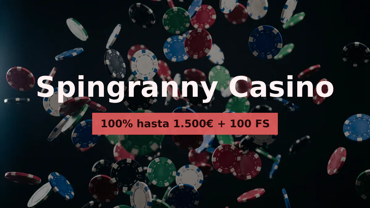 Spingranny Casino — bono de bienvenida 100% hasta 1.500€ + 100 FS, pagos: Visa, Mastercard, Skrill, Paysafecard, Pix