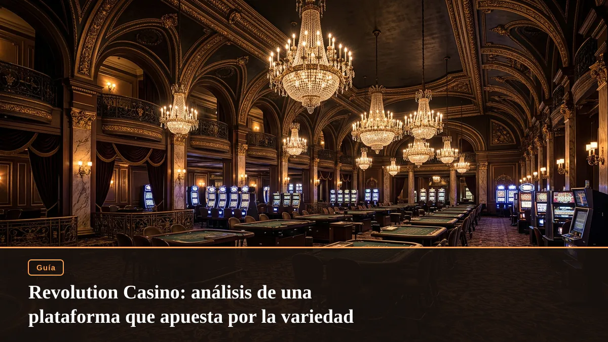 Revolution Casino: análisis de una plataforma que apuesta por la variedad