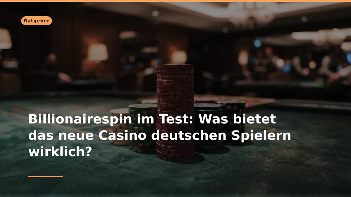 Billionairespin im Test: Was bietet das neue Casino deutschen Spielern wirklich?
