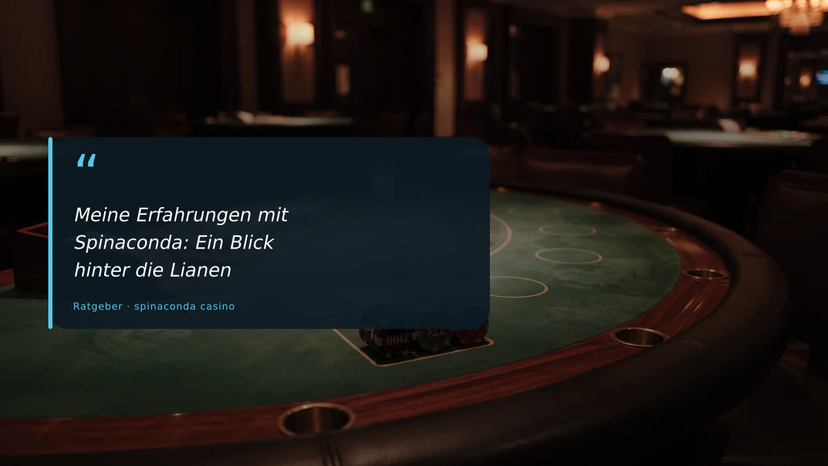 Meine Erfahrungen mit Spinaconda: Ein Blick hinter die Lianen