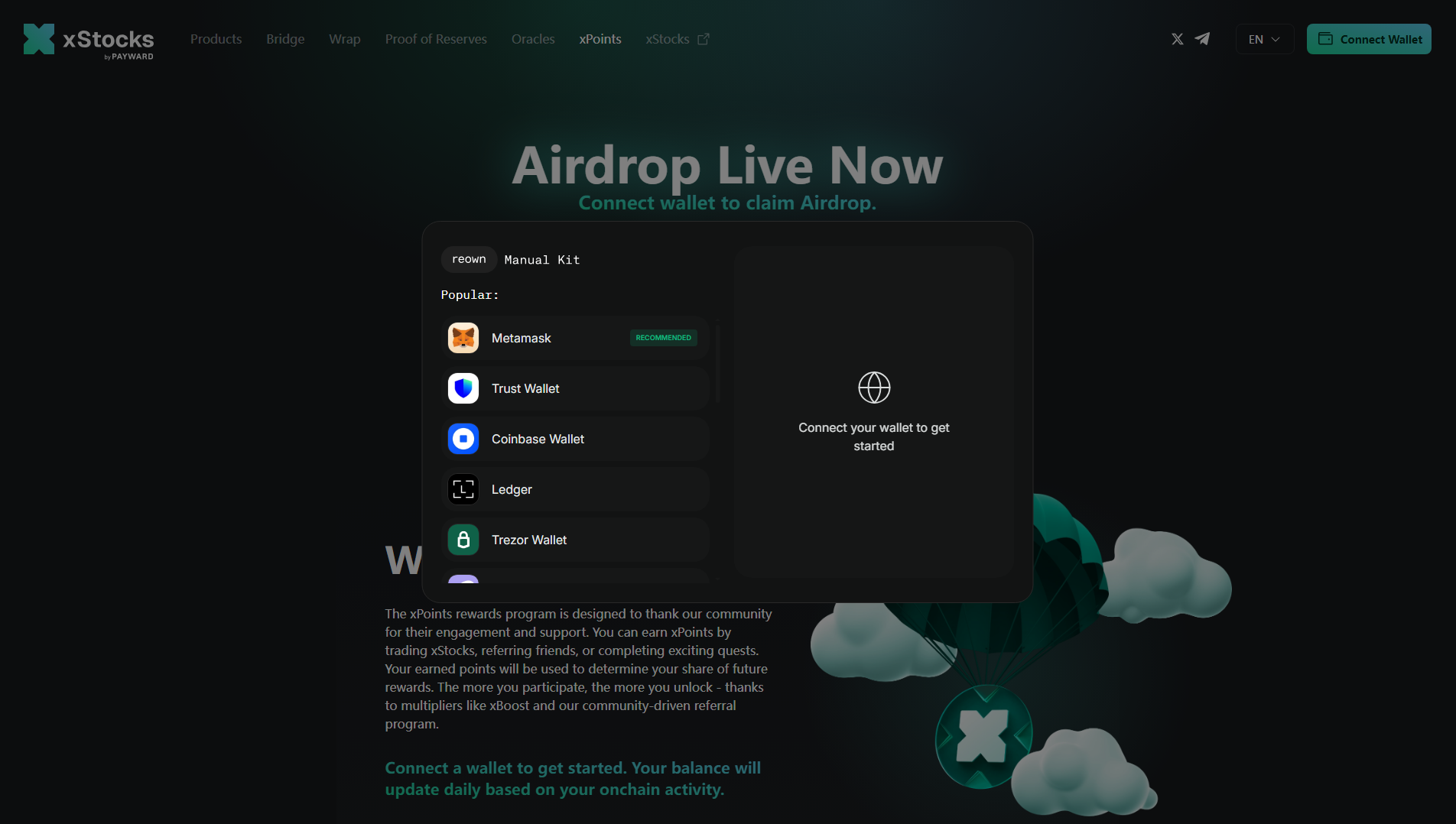 Stored capture of app.xstocksfidashboard.live