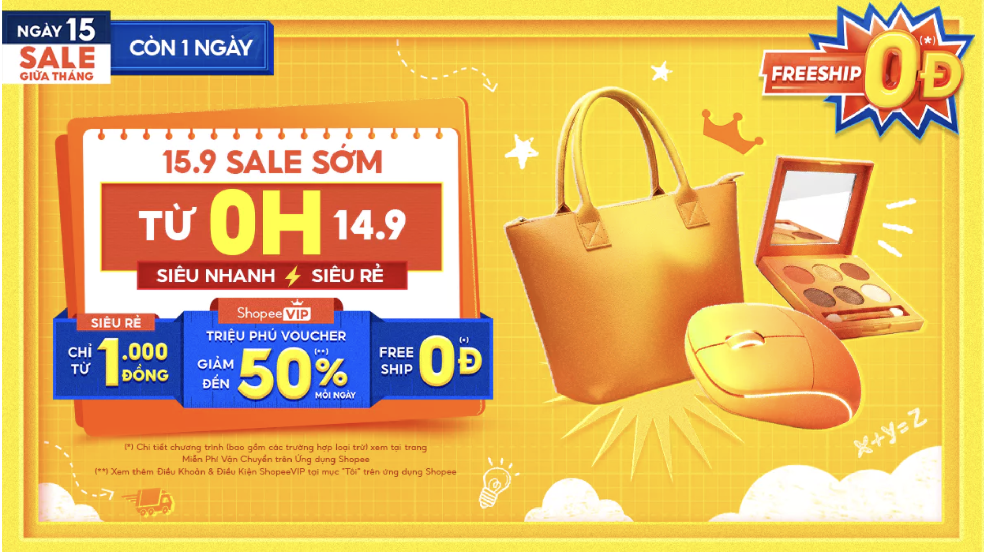 Shopee Sale Giữa Tháng 15.9 – Săn Voucher Ngập Tràn